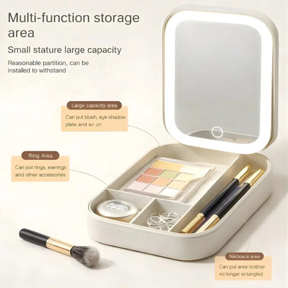 InfinityGlow™ Luxe LED Makeup Vanity | Portable Beauty Case