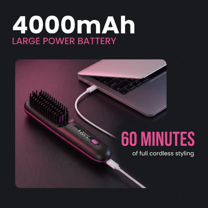 InfinityGo GlideGlow Cordless Straightener Brush