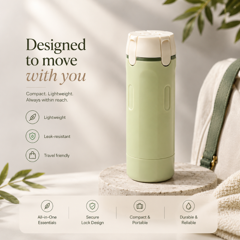 InfinityGo 4-in-1 Travel Bottle Set