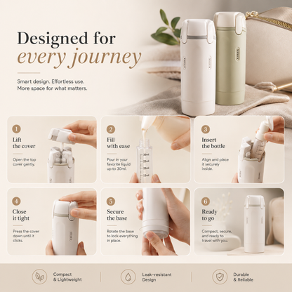 InfinityGo 4-in-1 Travel Bottle Set