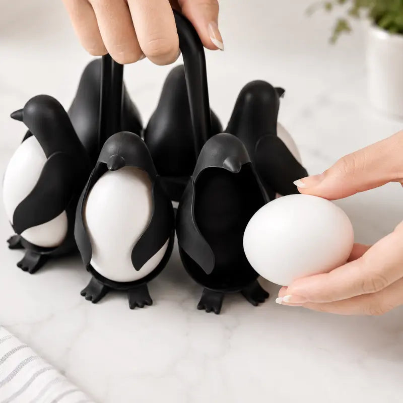 Egguins™ The 6-in-1 Penguin Egg Boiler, Holder & Server
